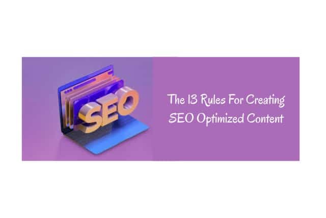 Rules For Creating SEO-Optimized Content