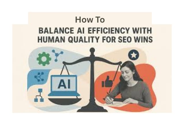 How to Balance AI Efficiency With Human Quality For SEO Wins