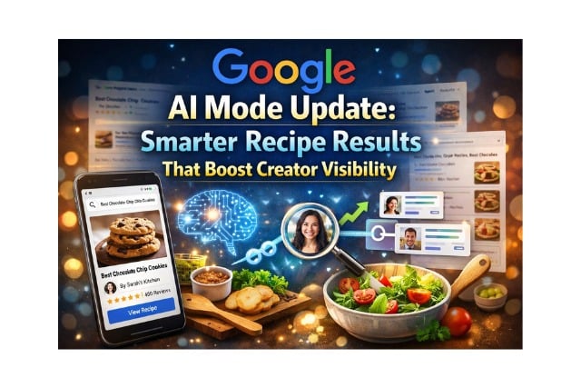 Google AI Mode Update: Smarter Recipe Results That Boost Creator Visibility