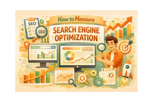 When businesses ran SEO campaigns in the past, did they often feel confused about what actually worked? Now, traffic had changed, and rankings had shifted, but no one clearly understood what those numbers truly meant. That confusion led many teams to ask the same question again and again: “How to Measure Search Engine Optimization?” Why did some websites grow fast while others stayed stuck, even after similar SEO effort and spending? Businesses started learning that SEO performance was not just about rankings. It involved traffic quality, user behavior, conversions, and long-term visibility. Today, understanding how to measure SEO is essential for growth. Clear measurement helps businesses see what works, fix weak areas, and improve return on investment. Introduction to Measuring SEO Performance SEO delivers traffic and leads when you track it correctly. Many owners feel lost because results seem unclear. Accurate measurement shows which actions bring real value to your company. Business growth depends on knowing what drives customers to your site. SEO becomes difficult to measure when teams focus only on surface numbers. Moreover, search engines change rules often and hide some data from view. Zero-click searches and AI answers reduce visible clicks even when visibility rises. You face these challenges every day. Strong measurement turns confusion into clear direction. Owners who track properly make faster improvements and waste less money. Is “How to Measure Search Engine Optimization?" a Popular Search Query? People type this question often when they review their marketing results. They want simple ways to judge whether their SEO work succeeds. Beginners look for basic steps while experts seek deeper analysis methods. So, businesses track SEO performance regularly because competition grows stronger each year. They need proof that their budget creates new customers and sales. Search demand stays high among small business owners and marketing managers who feel pressure to show returns. You benefit when you understand what others search for and why. Clear answers help you avoid common traps and focus on what truly counts. What Does SEO Measurement Actually Mean? SEO measurement means collecting data that shows how well your site attracts and converts visitors from search engines. The main goals include growing qualified traffic and turning visitors into customers. Thus, metrics show activity while results show money in the bank. Many teams mix the two and make wrong choices. You succeed when you link daily SEO tasks to revenue and lead numbers. Beginners start with simple numbers. Experts dig into how different touchpoints work together over time. Proper measurement gives you confidence to invest more in what works. Core Metrics and SEO KPIs to Measure Search Engine Optimization Several key numbers help you judge progress. Organic traffic analysis reveals how many real people reach your site from search. Keyword ranking measurement shows where your pages appear for important terms. In addition, click-through rate tells how often users click your link on the results page. Bounce rate and user engagement show whether visitors stay and explore. Conversion tracking SEO measures how many visitors complete actions like form fills or purchases. Domain authority and backlink quality indicate your site's strength compared to competitors. Visibility score across search engines combines rankings into one useful number. Organic click growth rate tracks steady improvement month after month. Lead generation from organic traffic connects SEO directly to sales opportunities. Return on SEO investment shows dollars earned for every dollar spent. You review these SEO KPI metrics together to see the complete picture. Best Tools to Measure SEO Performance: How to Measure Search Engine Optimization? Google Analytics delivers detailed traffic insights and user behavior data. Google Analytics SEO data helps you segment visitors who arrive from search. Google Search Console provides exact keyword data and click numbers straight from the source. SEMrush and Ahrefs give strong competitive analysis and backlink details. Rank tracking tools monitor your positions every day or week. SEO analytics tools combine all these sources into simple dashboards. Therefore, you gain better control when you connect these tools and review them weekly. Free options work well for small sites while paid versions add deeper features for larger teams. Step-by-Step Guide: How to Measure SEO from Setup to Results Teams begin by setting up proper tracking before any campaign launches. They define clear goals and connect all necessary accounts. Monitoring keyword rankings over time shows whether content improvements create movement. Thus, tracking organic traffic growth patterns reveals seasonal changes and campaign effects. Measuring conversions and leads from SEO link efforts to actual business outcomes. You compare month-over-month data to spot real trends instead of random spikes. Search engine ranking reports help you see progress in easy charts. Website traffic growth metrics highlight which pages or keywords perform best. Regular checks keep your strategy on track and catch problems early. How to Know If Your SEO Strategy Is Working Positive signs appear when organic traffic rises steadily, and qualified leads increase. Users spend more time on your pages and explore deeper. Conversion rates climb, and bounce rates drop at the same time. Red flags show when traffic stays flat despite new content or rankings fall for important keywords. Sudden spikes often come from temporary events and disappear quickly. You spot trouble when engagement drops, or conversions stay low even with more visitors. Beginners compare simple numbers each month. Consistent growth across several metrics confirms your strategy delivers results. Advanced SEO Measurement Techniques for Experts: How to Measure Search Engine Optimization? Attribution modeling shows which keywords and pages contribute to sales over multiple visits. Multi-touch conversion tracking credits every step in the customer journey. Cohort analysis for organic users follows groups of visitors over weeks or months. AI-based SEO performance tracking spots patterns humans might miss. Predictive models forecast future results based on current data. Real-time monitoring systems alert you to sudden drops or opportunities the same day. Experts use these methods to prove SEO value to leadership and adjust budgets with confidence. Common Mistakes in Measuring Search Engine Optimization and How to Avoid Them Teams often focus only on keyword rankings and ignore actual business results. They celebrate traffic spikes that come from news events instead of SEO work. Many skip conversion tracking, SEO, and never link effort to revenue. Others fail to track long-term growth and quit too early when results take time. You avoid these errors by combining several metrics and reviewing data every month. Always tie numbers back to leads and sales instead of vanity stats alone. Beginner’s Guide to Understanding SEO Reports and Dashboards Google Analytics reports show where visitors come from and what they do on your site. You learn to read sessions, users, and behavior flow in simple steps. Google Search Console data reveals exact search terms and average positions. Simple ways to interpret performance include setting baselines and watching percentage changes. Color-coded dashboards make weekly reviews fast and clear. You gain confidence once you understand what each number actually means for your business. Frequently Asked Questions What does it mean to measure search engine optimization? It means tracking SEO performance using data like traffic, rankings, and conversions to understand results. Why is measuring SEO important for business growth? It shows whether SEO efforts bring real visitors, leads, and revenue instead of just website visits. Which tools help measure SEO performance accurately? Google Analytics, Google Search Console, Ahrefs, and SEMrush help track SEO data effectively. Can SEO success be measured only through keyword rankings? No, rankings alone do not show complete success because traffic quality and conversions matter more. How often should SEO performance be checked? SEO performance should be reviewed regularly to track changes in traffic, rankings, and user behavior trends. Final Thoughts Lastly, how to measure search engine optimization becomes simple when you follow a clear system. Start with a basic setup and add advanced methods as you grow. Review SEO KPI metrics every month and adjust based on real data. How to measure search engine optimization? It connects your work to actual growth in traffic, leads, and revenue. Choose the right SEO analytics tools and stay consistent with your reviews. Strong measurement helps you invest wisely and beat competitors who guess. Finally, take these steps today and watch your organic traffic analysis improve month after month. Your business deserves clear answers about what works. Measure properly and enjoy steady progress in 2026 and beyond.