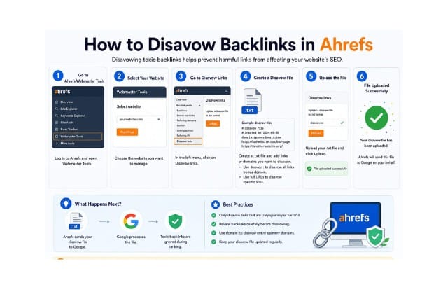 How to Disavow Backlinks in Ahrefs