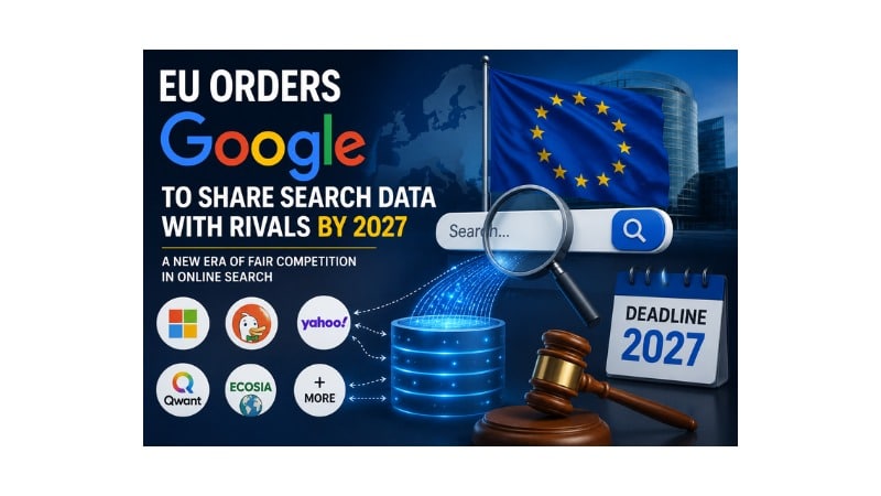EU Orders Google to Share Search Data with Rivals by 2027