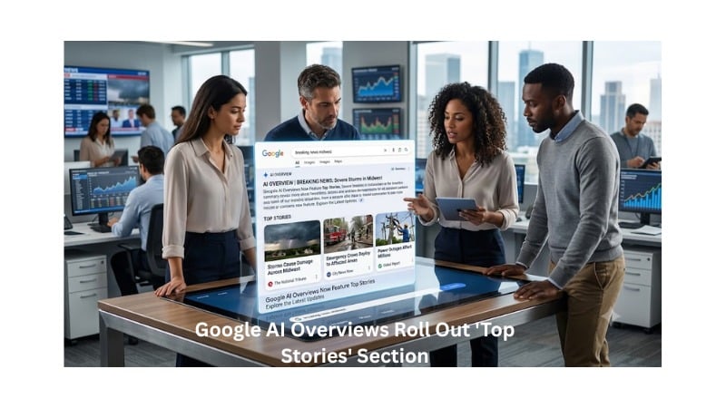 Google AI Overviews Roll Out 'Top Stories' Section